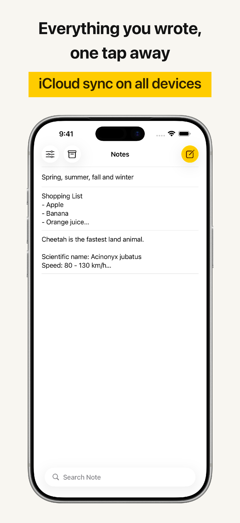 iCloud Sync